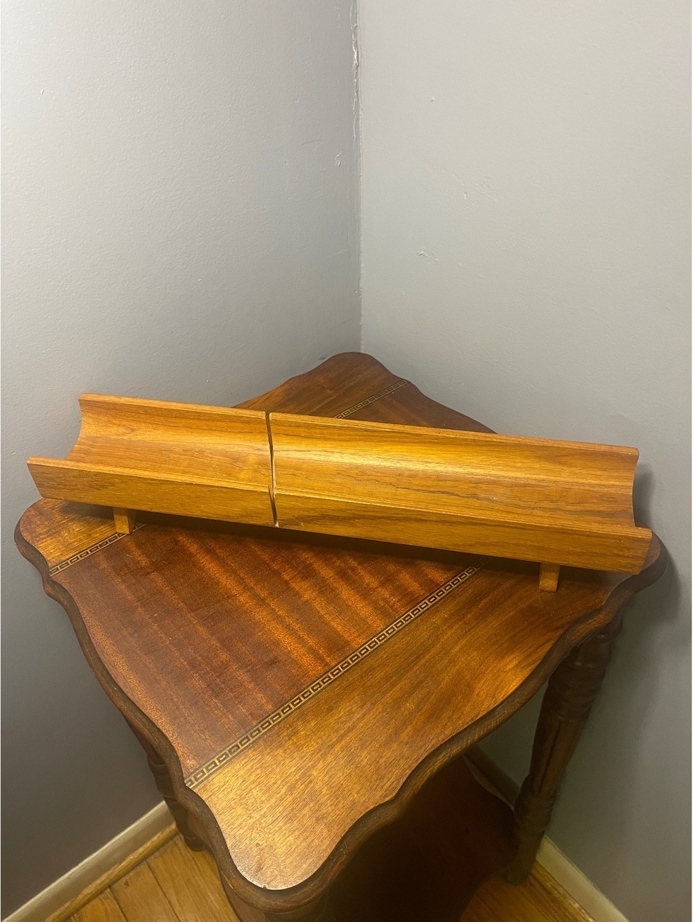 Vintage Teak Wood Baguette Cutting Board